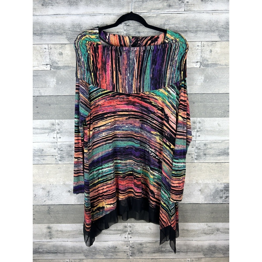 Avenue Women's Long Sleeve Cowl Neck Tunic/blouse 14/16